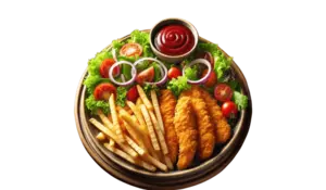 Assiette Poulet Pané